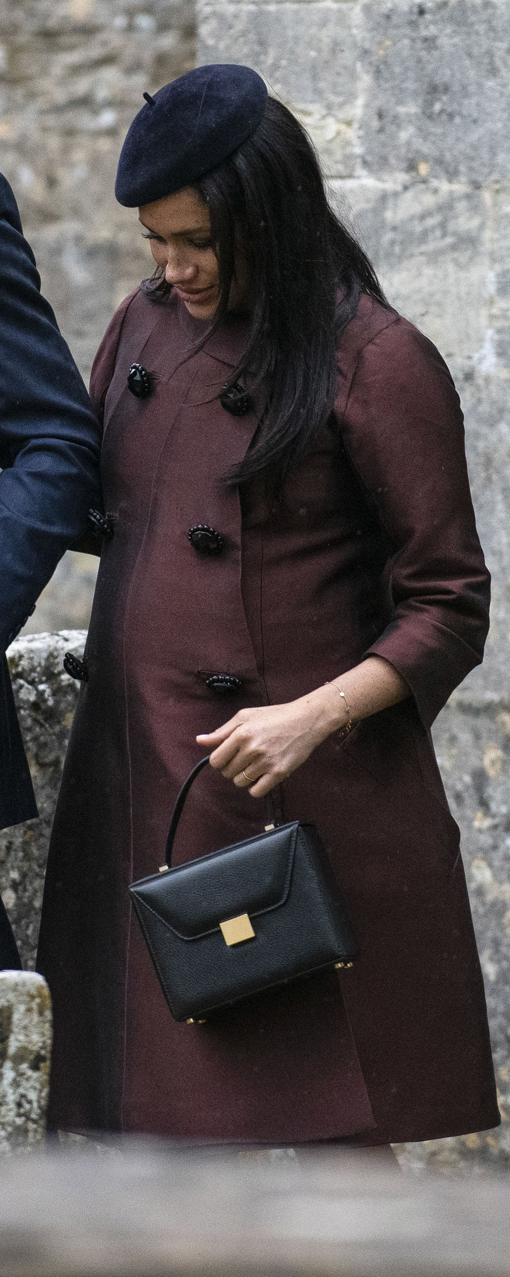 William Vintage 1960's Dior Brown Silk Coat as seen on Meghan Markle, the Duchess of Sussex