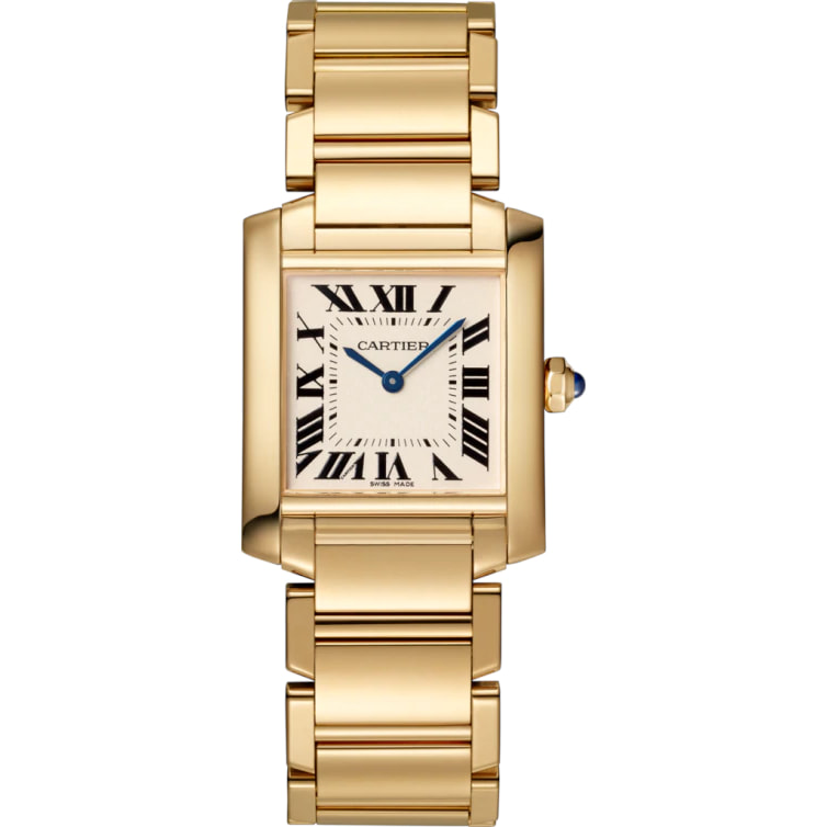 Cartier Francaise Tank watch in gold