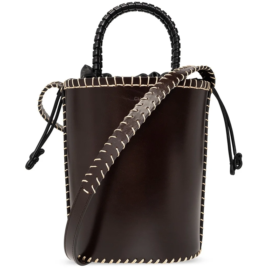 Chloe ‘Louela’ Small Bucket Bag in Brown