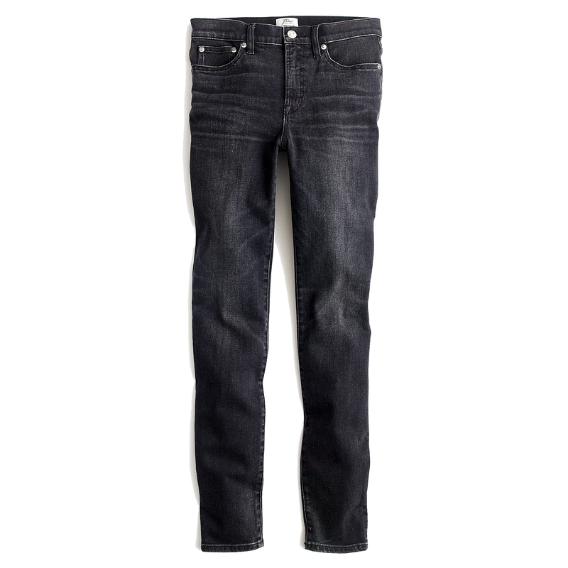 J.Crew Toothpick Jean In Charcoal Wash