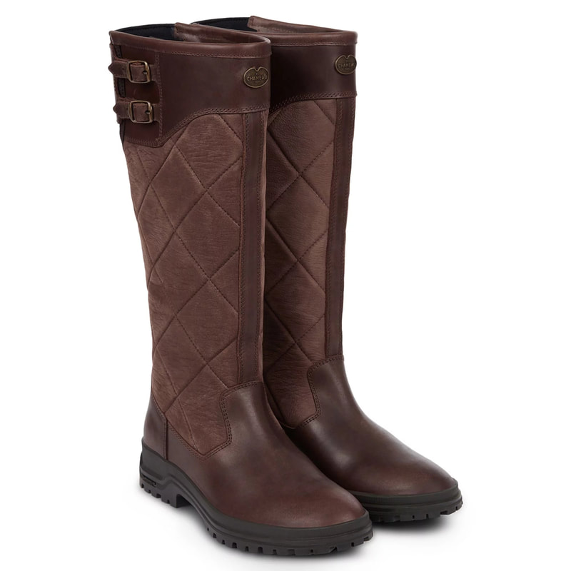 Le Chameau 'Jameson' Caramel Quilted Boots