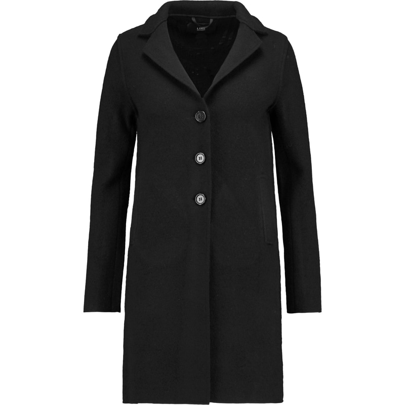 LINE 'Tessa' black wool-blend coat