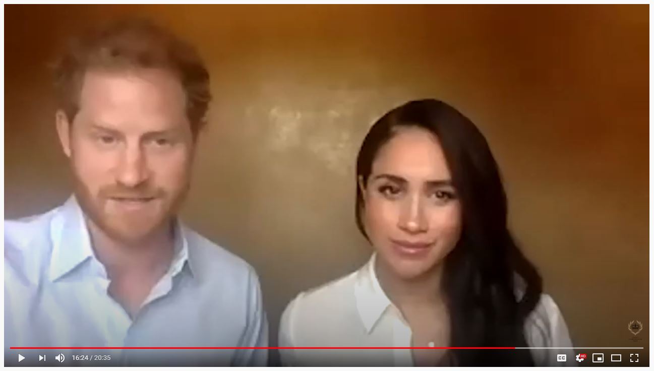Harry and Meghan spoke with young leaders from the QCT network