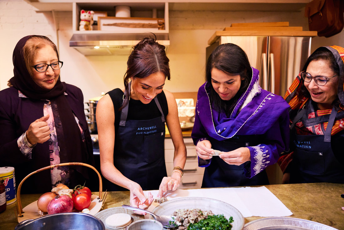 Meghan Markle joins the Southern California Welcome Project for an evening of cooking and storytelling on 10 February 2024
