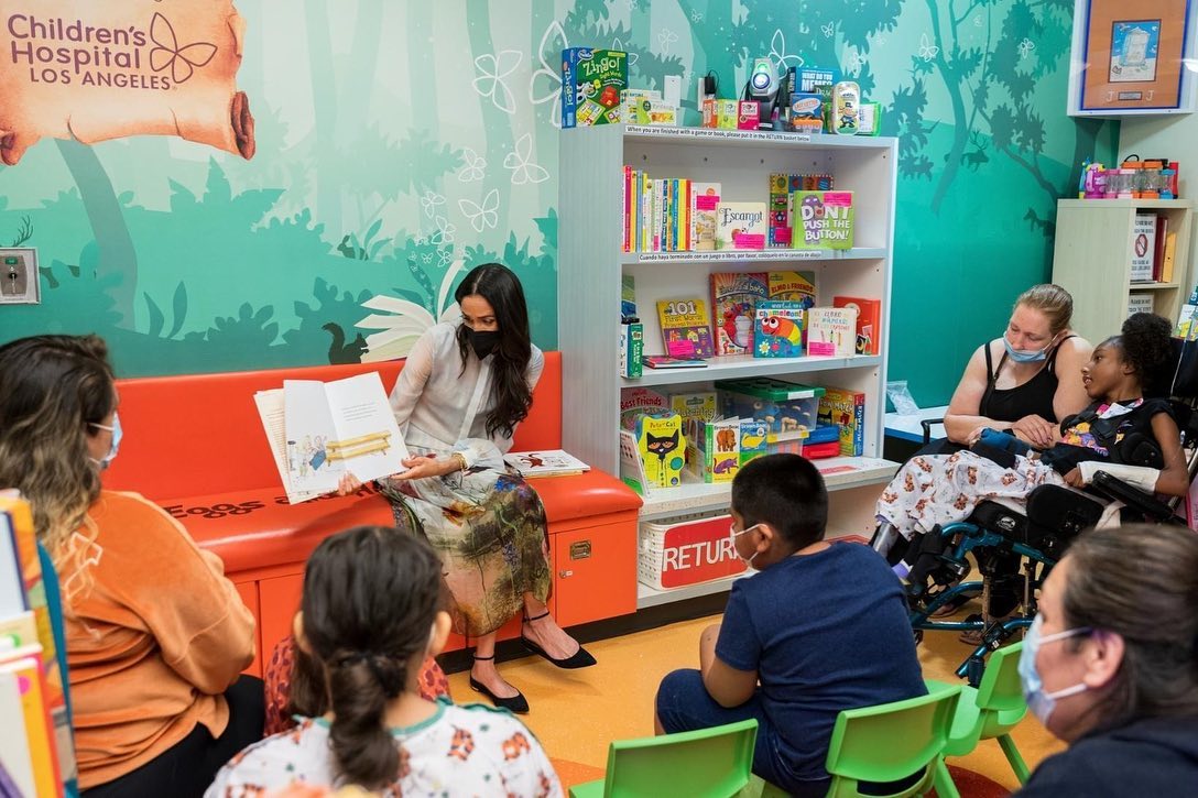 Meghan Markle leads Story Time at Children's Hospital Los Angeles on 21 March 2024