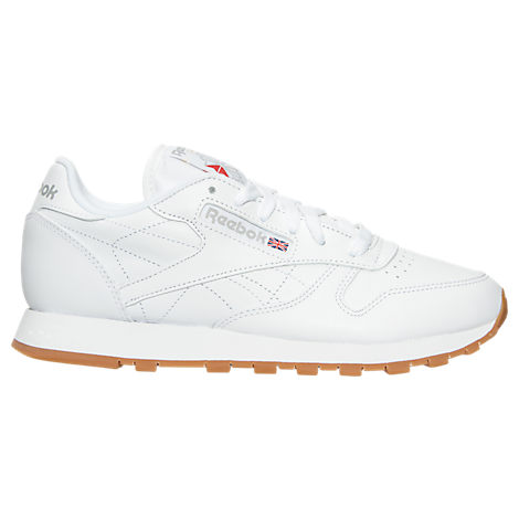 Reebok White Classic Leather Gum Casual Shoes