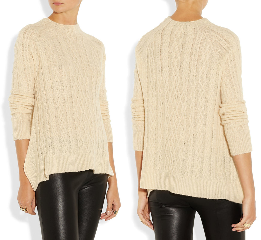 The Row 'Bea' cream cable-knit sweater