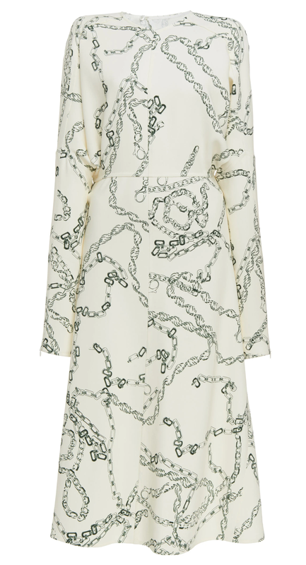 Victoria Beckham chain-link print dress
