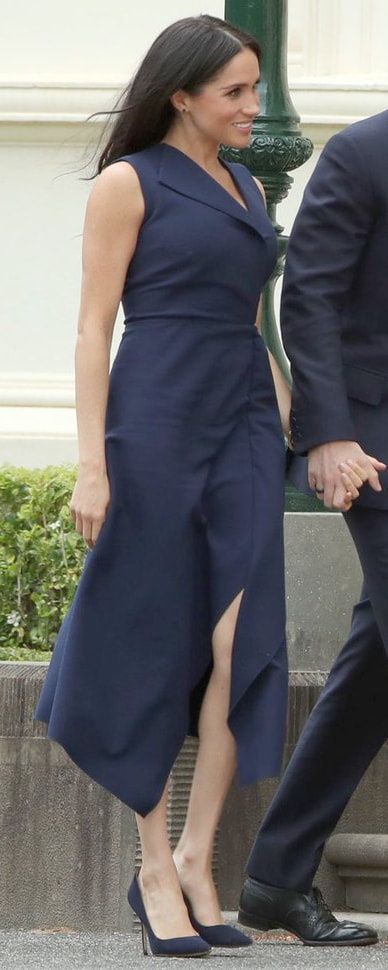 Dion Lee Folded Sail Dress as seen on Meghan Markle, the Duchess of Sussex in Melbourne