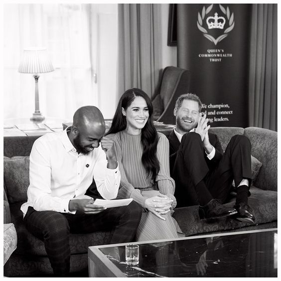 Duke & Duchess of Sussex meet young leaders from the QCT in their roles as President and Vice President