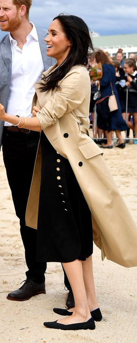 Club Monaco Miguellina Dress as seen on Meghan Markle, the Duchess of Sussex at South Melbourne beach