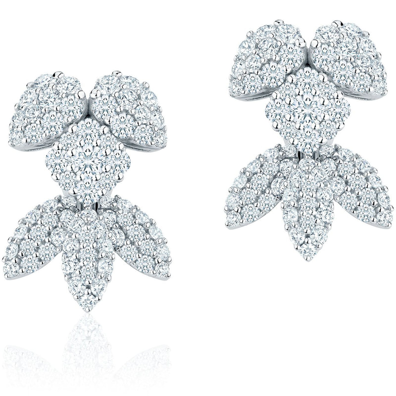 Birks Snowflake Snowstorm Diamond Earrings