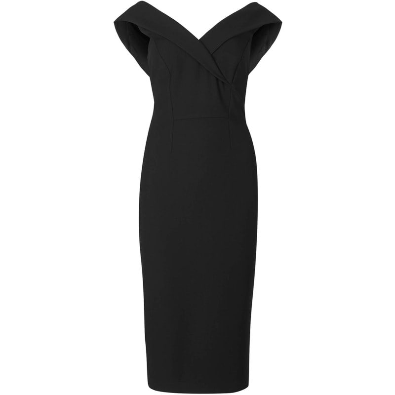 M&S COLLECTION Black Double Crepe Bodycon Dress - Meghan Markle Dresses -  Meghan's Fashion
