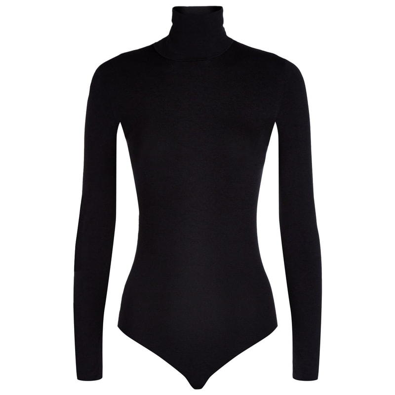 Wolford Colorado Body High Turtle Neck Bodysuit with Long Sleeve