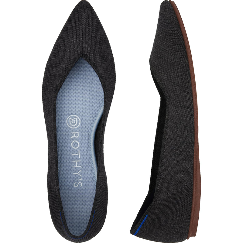 Rothy's Black Solid Flats