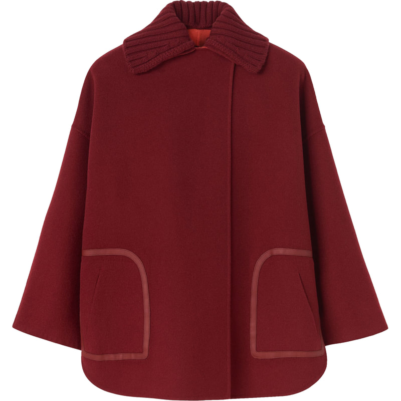 red Loro Piana ‘Loreen’ Reversible Cashmere Coat
