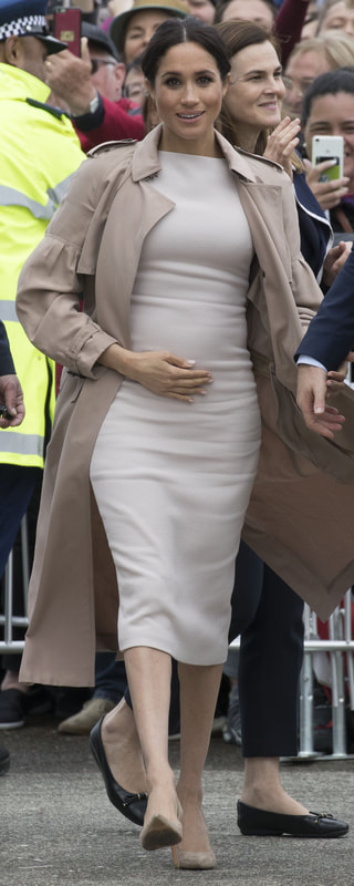 Burberry Maythorne Nude Trench Coat as seen on Meghan Markle, The Duchess of Sussex