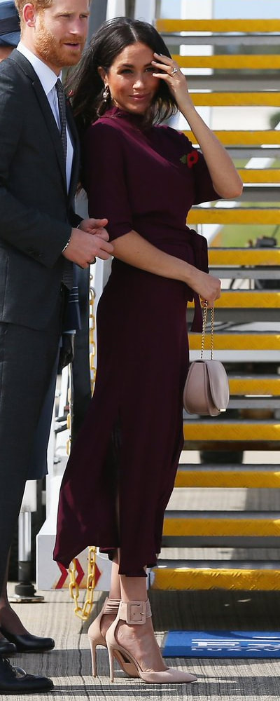 Cuyana Mini Chain Saddle Bag as seen on Meghan Markle, the Duchess of Sussex