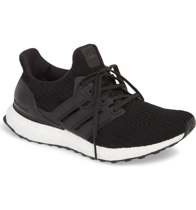 Adidas 'UltraBoost' Black Running Shoe