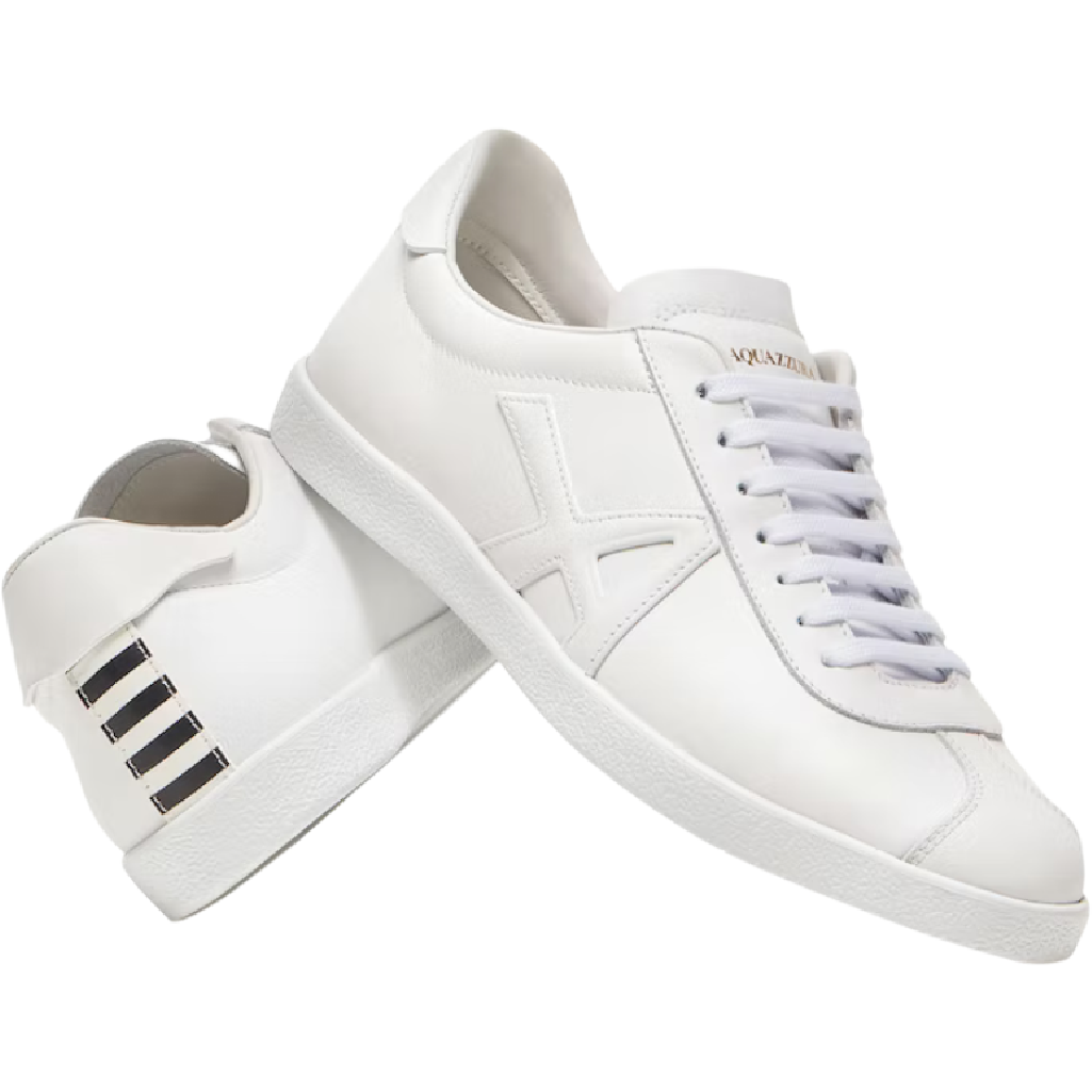 Aquazzura 'The A’ low-top sneakers in white leather