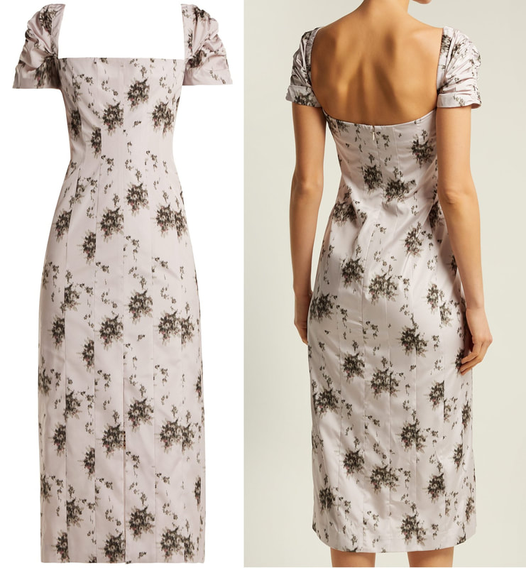 Brock Collection 'Odilia' floral-print midi dress as seen on Duchess Meghan Markle