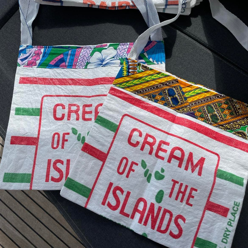 Caribbean 'Cream of the Islands' Flour & Feed Sack Shopping Bag