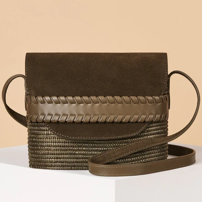 Cesta Collective Crossbody Bag in Olive Grove