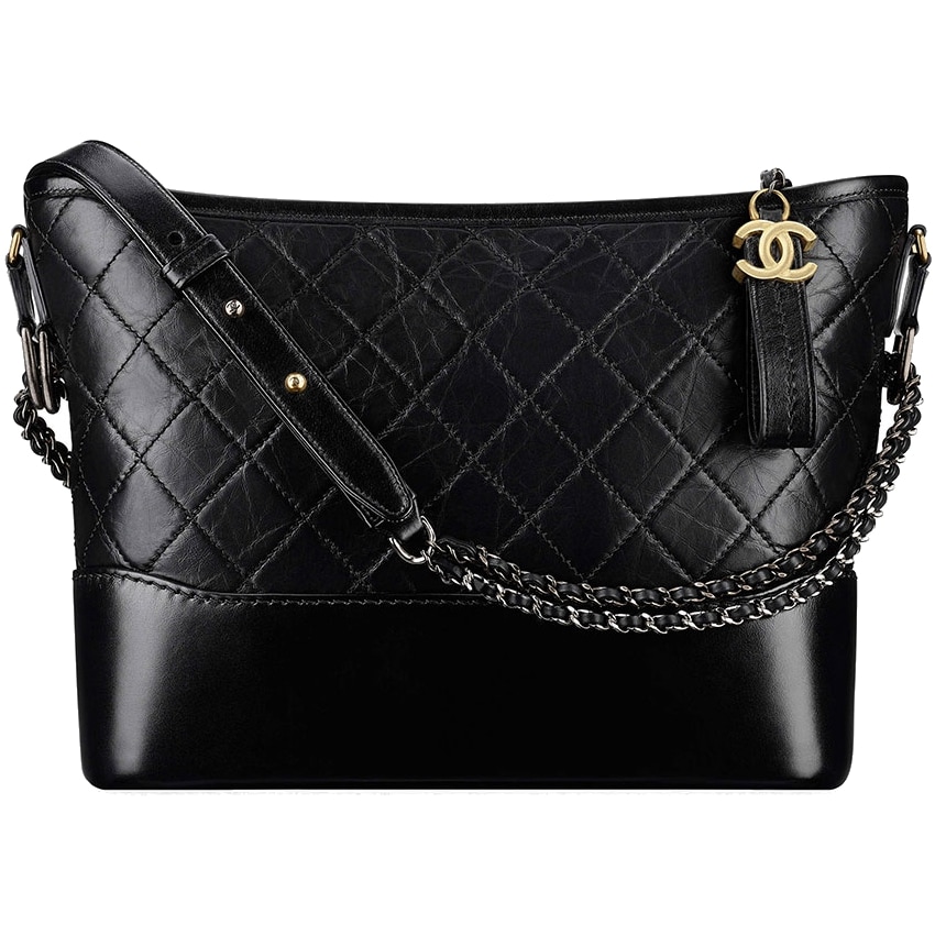 Chanel Gabrielle Black Hobo Bag