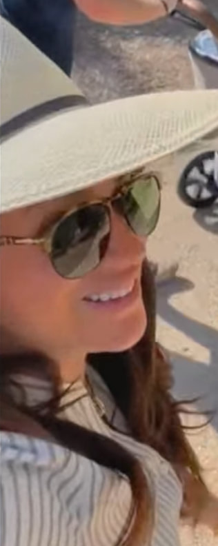 Cuyana Wide Brim Panama Hat in White as seen on Meghan Markle, Duchess of Sussex.