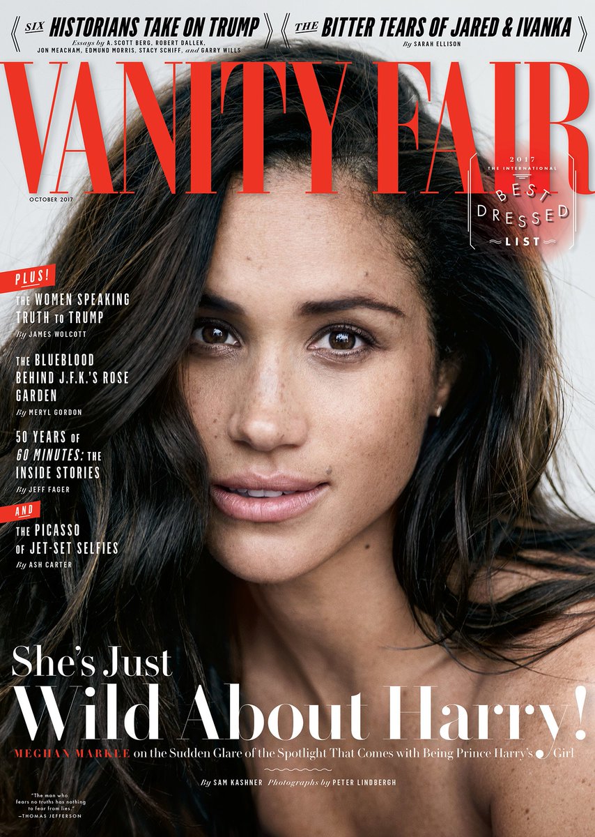 Meghan Markle on cover of Vanity Fair October 2017 issue