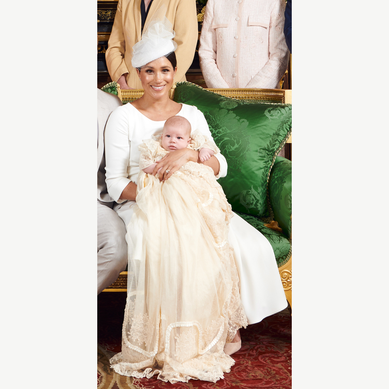 Meghan Markle Duchess of Sussex wears Dior White Archie Christening Dress