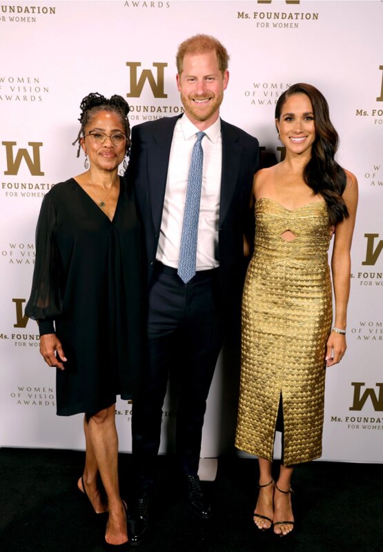 The Duchess of Sussex has arrived at the Ms. Foundation Women of Vision Awards in New York with Prince Harry and her mother