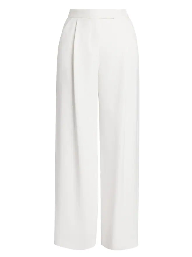 Giorgio Armani Wide-Leg Trousers in warm white