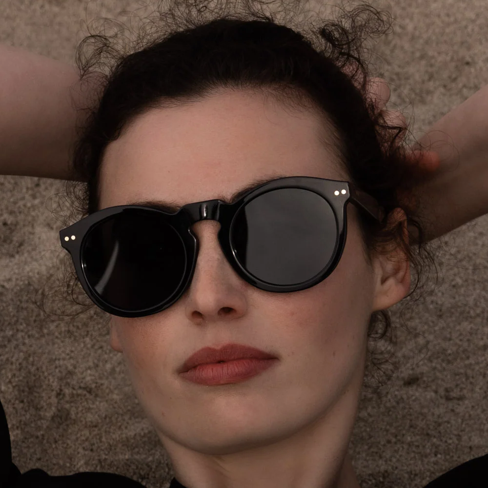 Heidi Merrick Ex-Pat Frame Sunglasses in Black 