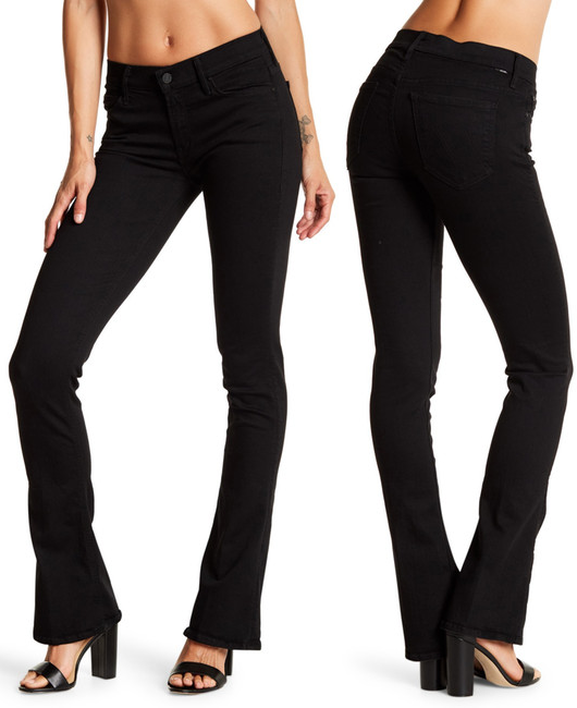 MOTHER The Runaway Bootcut Jeans in 'Not Gulity' Black