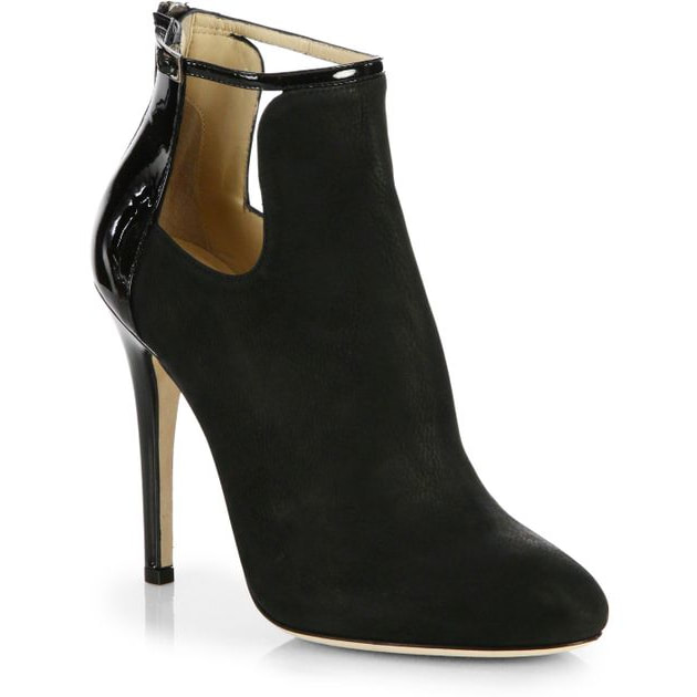 Jimmy Choo Luther Suede Cutout Bootie