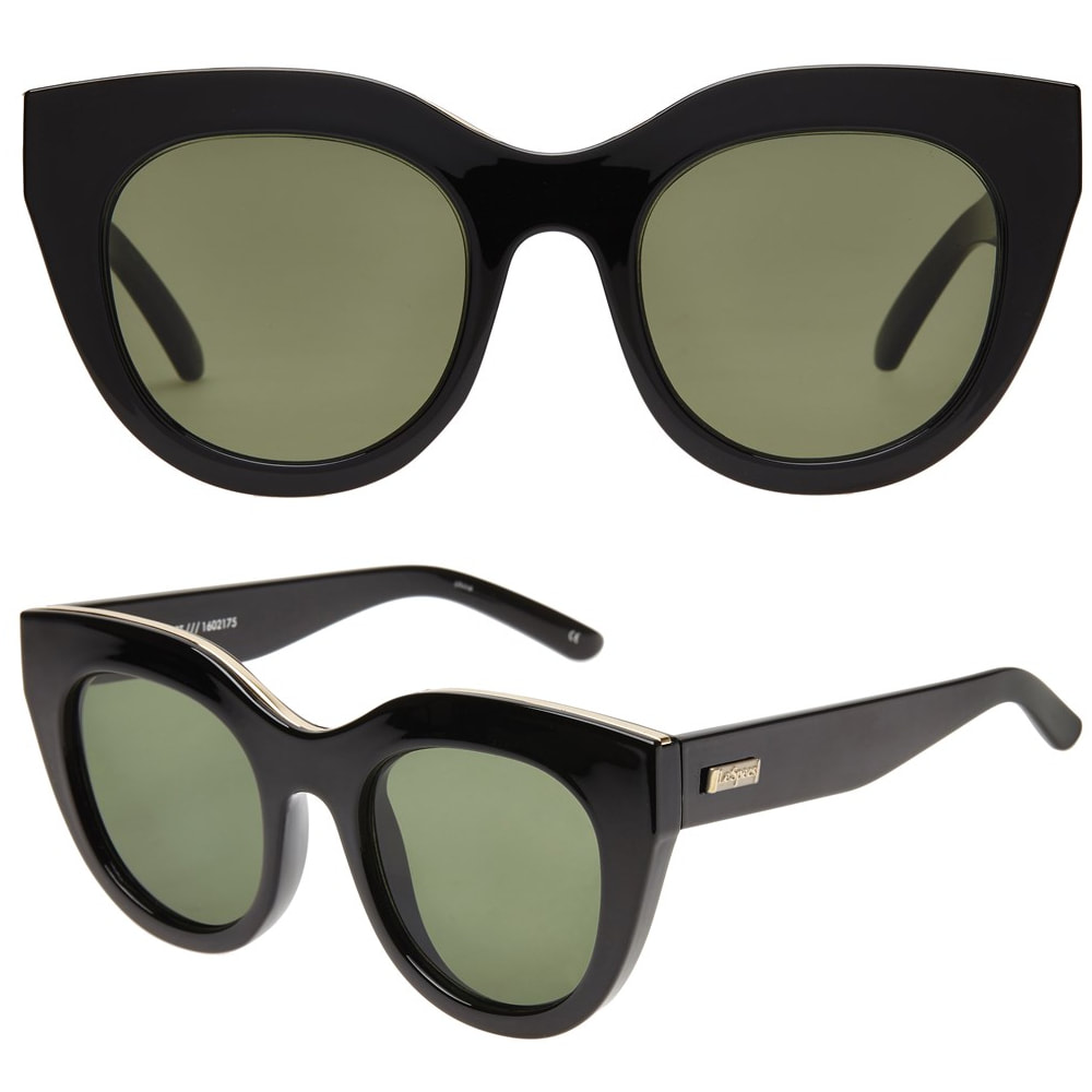 Le Specs Air Heart Black Sunglasses