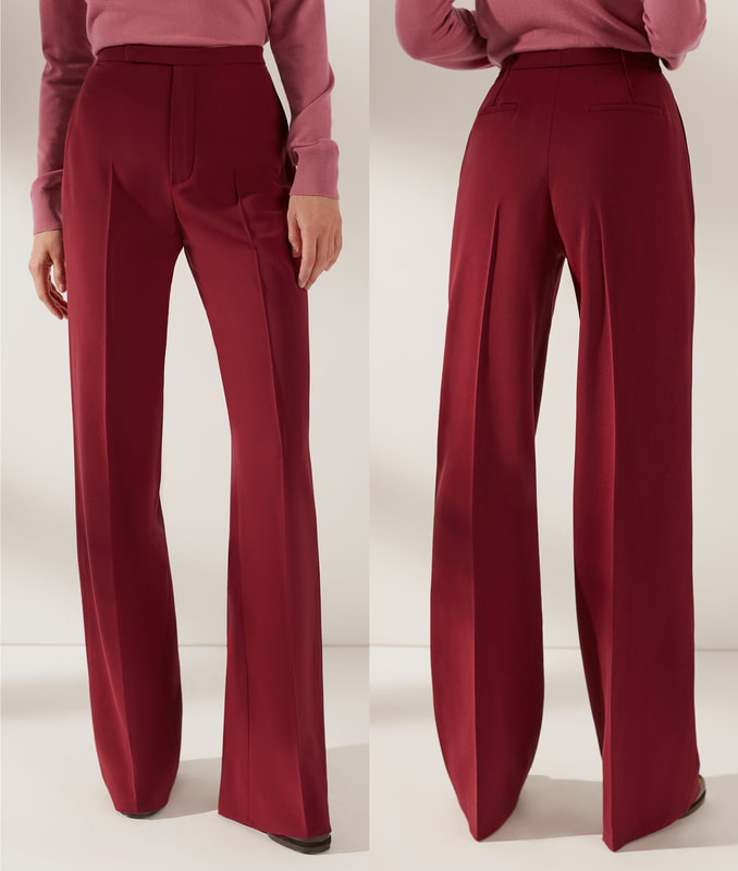 Loro Piana ‘Antoine’ Wool Pants in Red Pear