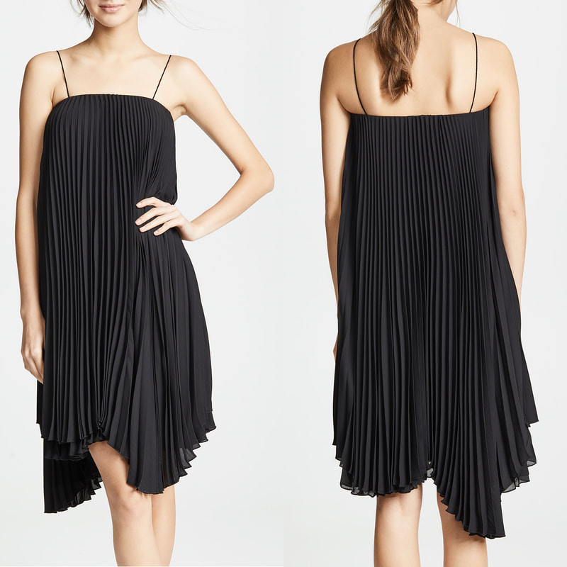 Loyd/Ford Black Pleated Mini Dress Dress