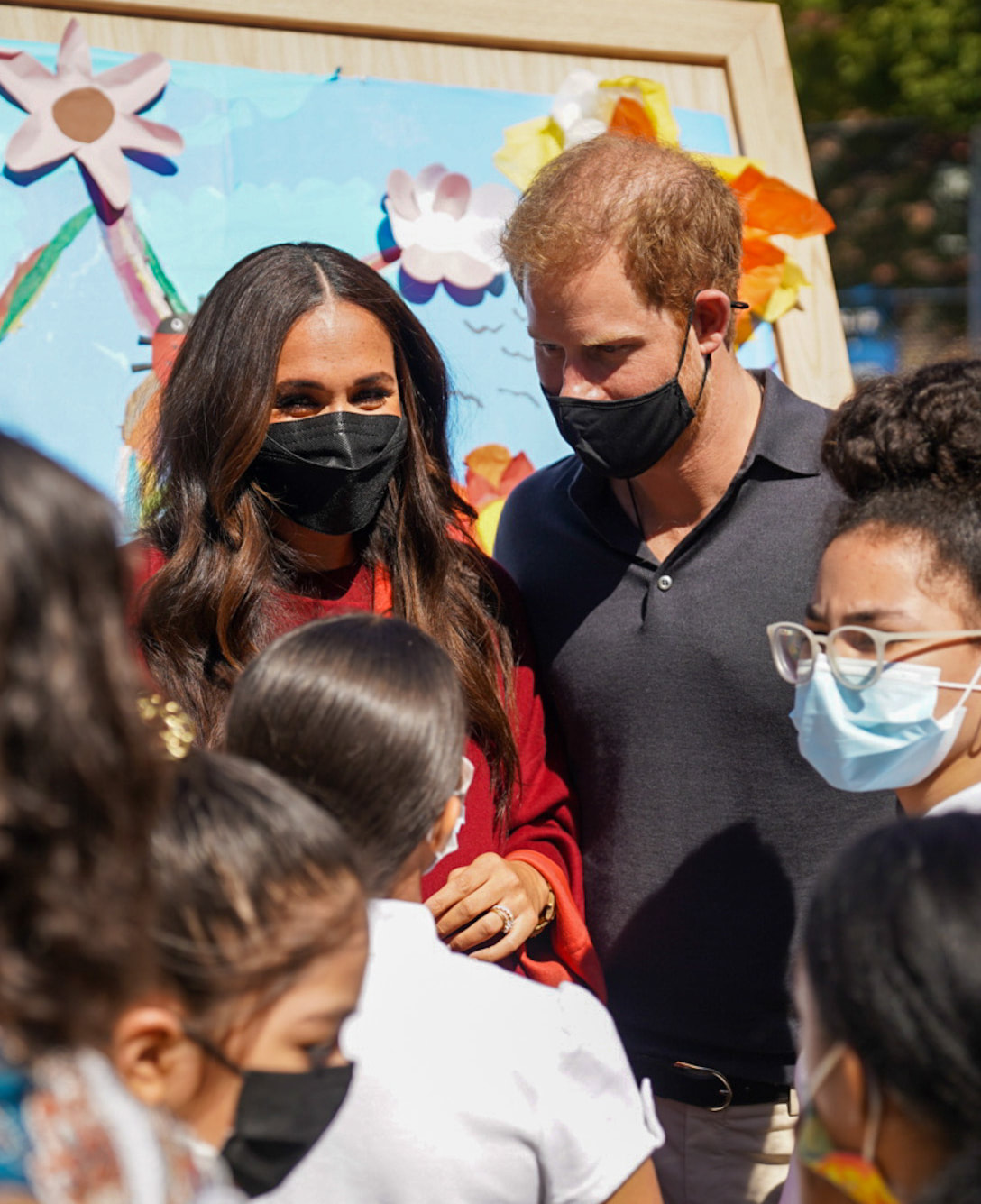 The Duke and ​Duchess of Sussex commenced their second day in New York City with a visit to Harlem's Mahalia Jackson M123 Community School. 