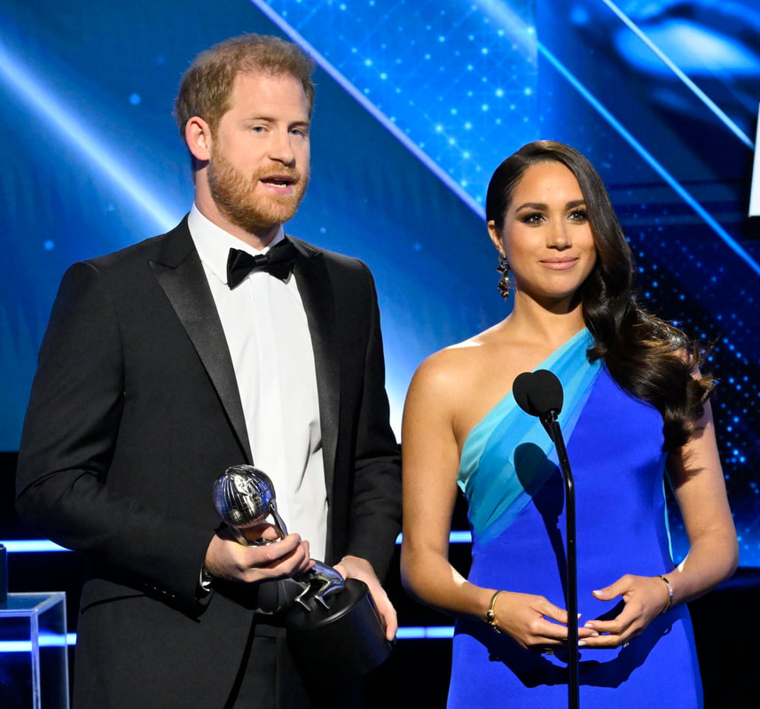 Prince Harry and Meghan Markle, The Duke and Duchess of Sussex accept President's Award at the 53rd NAACP Image Awards this evening at the Pasadena Civic Auditorium in California on 26 February 2022