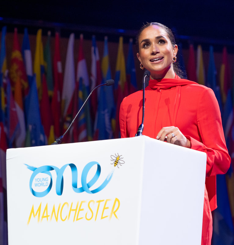 Meghan Markle delivers the keynote address at One Young World 2022