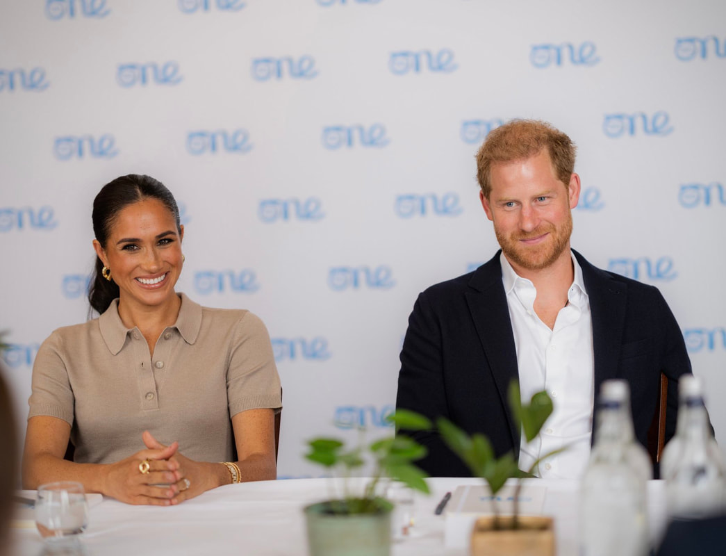 Meghan Markle and Prince Harry attend a One Young World roundtable discussion on 5th September 2022