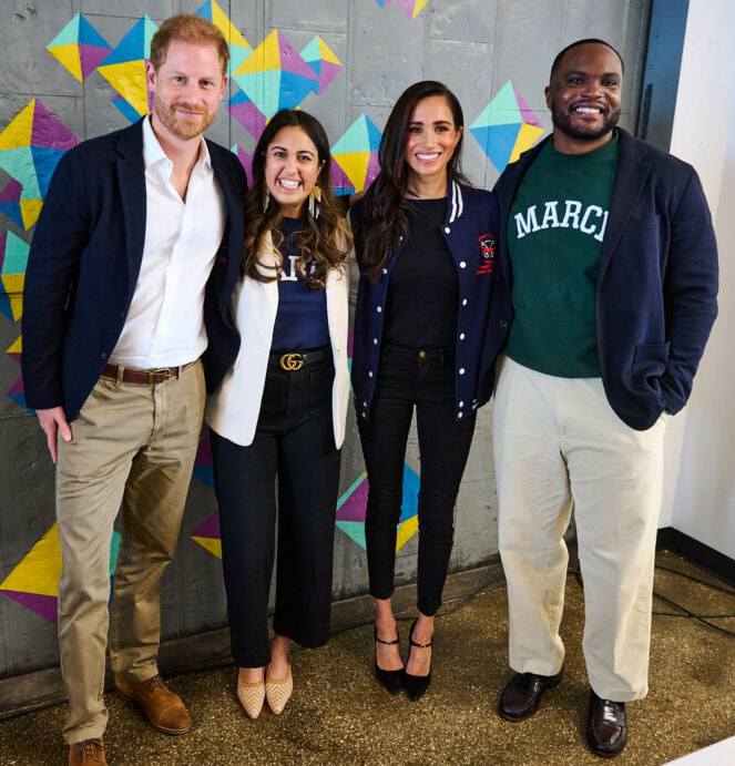 Meghan Markle and Prince Harry visit Marcy Lab School on 10th October 2023