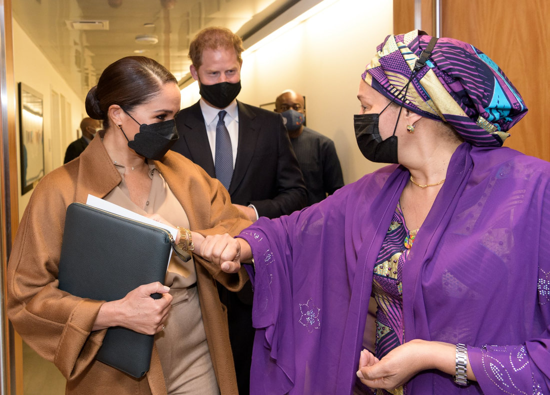 Meghan and Harry held a meeting with Deputy Secretary-General Amina Mohammed.