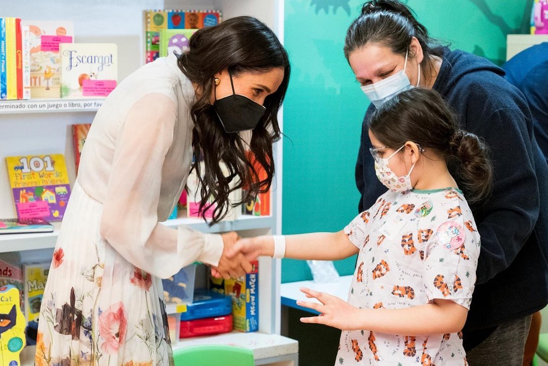 Meghan Markle visits Children's Hospital Los Angeles on 21 March 2024