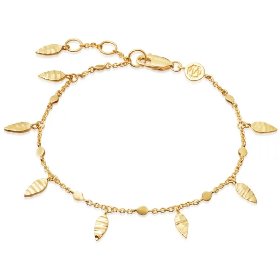 Missoma 18ct Gold Vermeil Leaf Bracelet