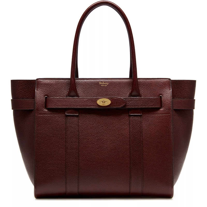 Mulberry Oxblood Zipped Bayswater Leather Bag