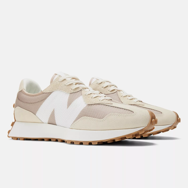 New Balance 327 Sneakers in Bone with Mindful Grey
