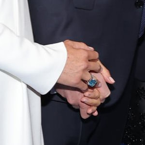 Meghan Markle wears Princess Diana's Aquamarine Ring